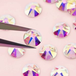 1440pcs AB Crystal Wholesale Highest Quality 2088 16 Cut Facets Flat Back Crystal Hot Fix Rhinestones for Wedding Dresses