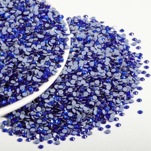 Hotfix Rhinestones Bulk, Hot Fix Rhinestones for Crafts Clothes DIY Decoration, Sapphire