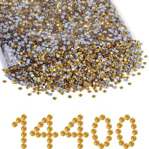 Hotfix Rhinestones Bulk, Hot Fix Rhinestones for Crafts Clothes DIY Decoration, Topaz