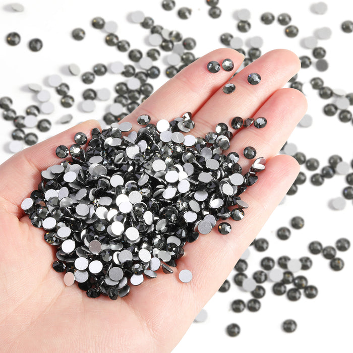 Flatback Rhinestones Bulk, Rhinestones for Nails Crafts Clothes DIY Decoration, Black Diamond - Image 2