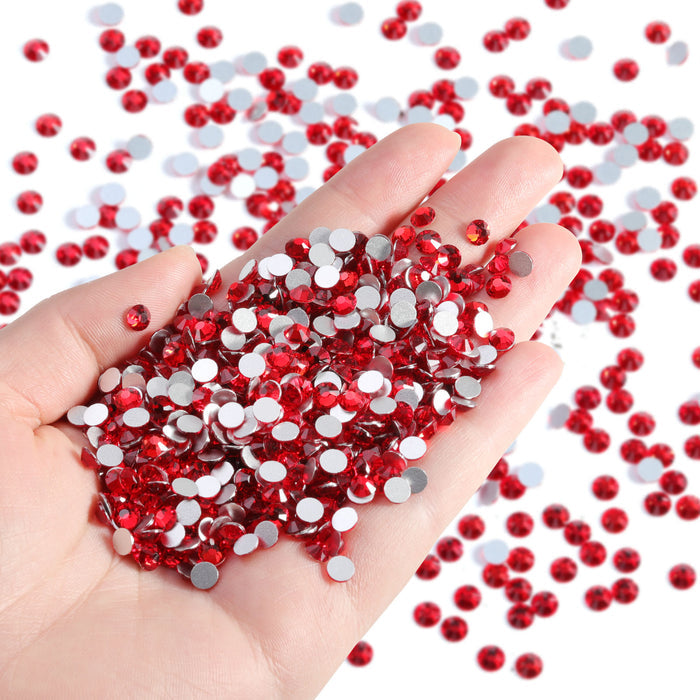 Flatback Rhinestones Bulk, Rhinestones for Nails Crafts Clothes DIY Decoration, Light Siam - Image 2