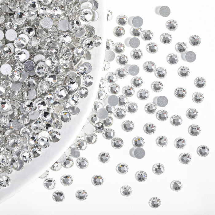 Flatback Rhinestones Bulk, Rhinestones for Nails Crafts Clothes DIY Decoration, Crystal - Image 3