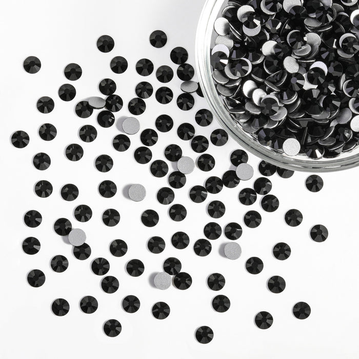 Flatback Rhinestones Bulk, Rhinestones for Nails Crafts Clothes DIY Decoration, Jet Black - Image 4