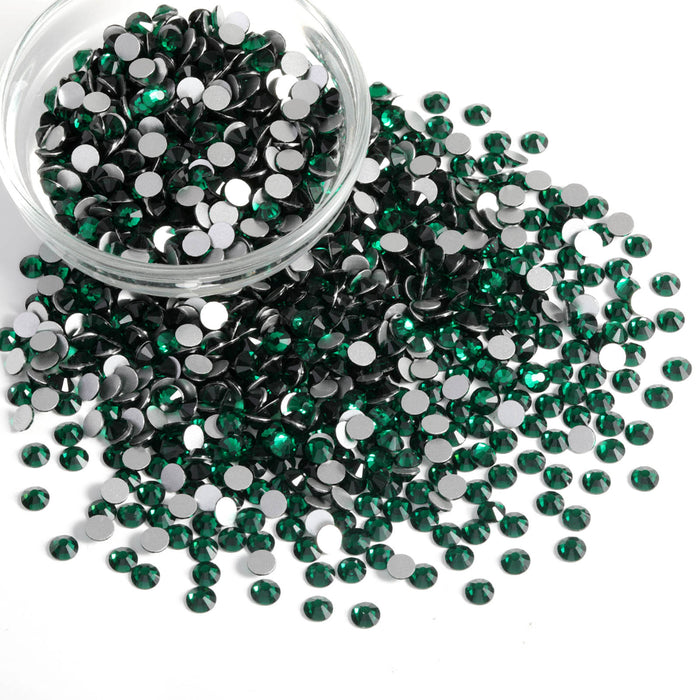 Flatback Rhinestones Bulk, Rhinestones for Nails Crafts Clothes DIY Decoration, Emerald - Image 5