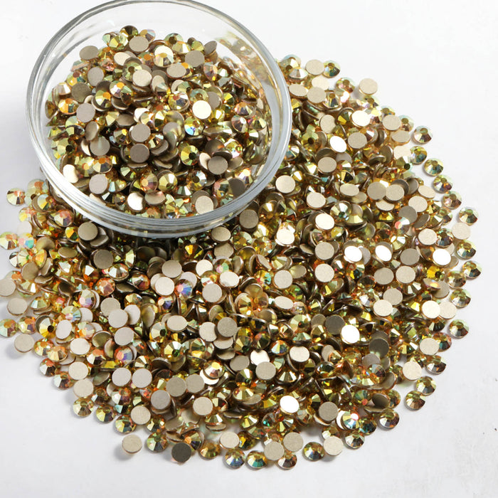 Flatback Rhinestones Bulk, Rhinestones for Nails Crafts Clothes DIY Decoration,Metal Sunlight - Image 4