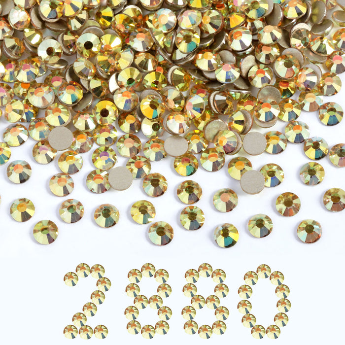 Flatback Rhinestones Bulk, Rhinestones for Nails Crafts Clothes DIY Decoration,Metal Sunlight - Image 7