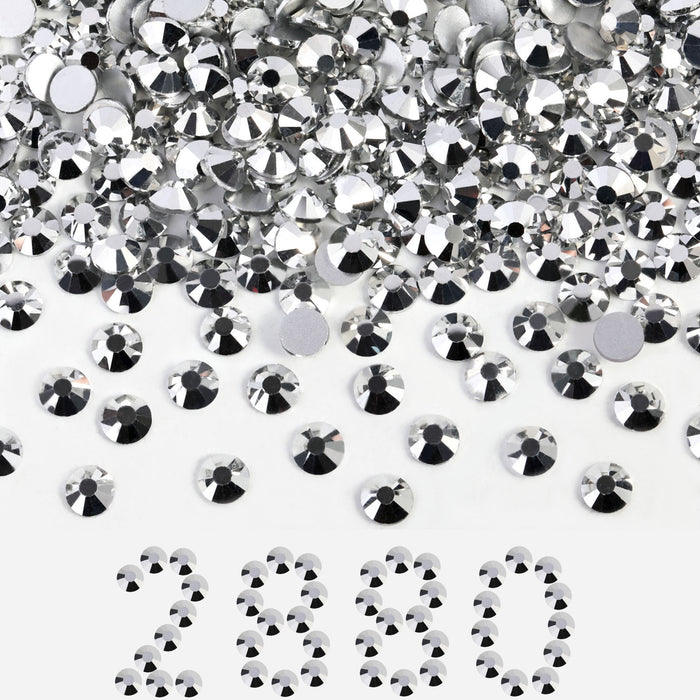 Flatback Rhinestones Bulk, Rhinestones for Nails Crafts Clothes DIY Decoration, Silver Hematite - Image 10