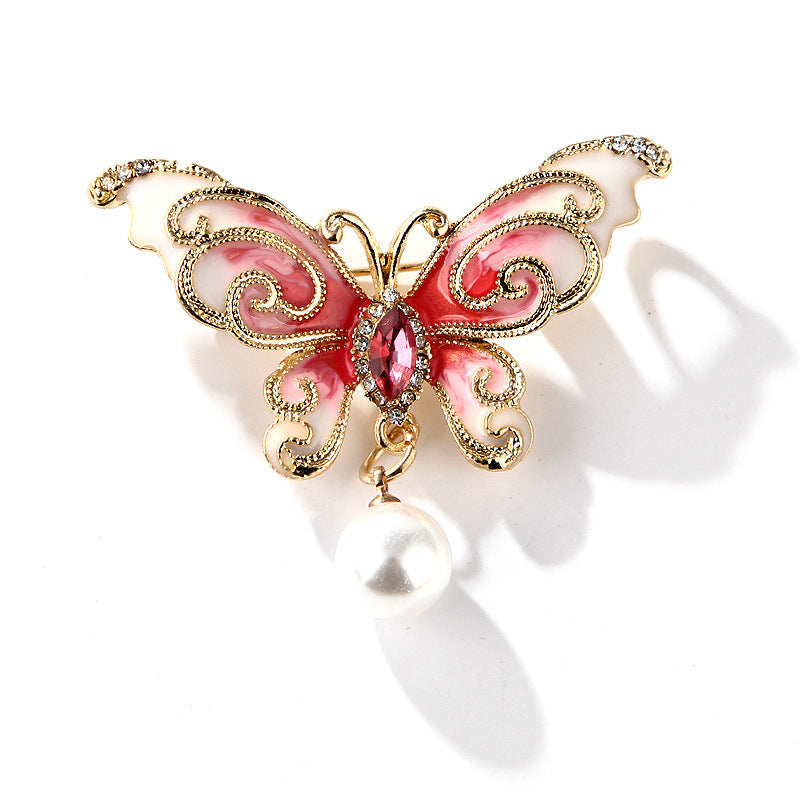 Korean Style Fashionable Cartoon Simple Enamel Alloy Cloud & Butterfly Brooch Pin for Women's Clothing Accessories - Image 7
