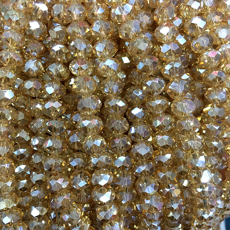 Glass Facetted Beads Lampwork Loose Round Glass Crystal Glass Rondelle Loose Beads - Image 13