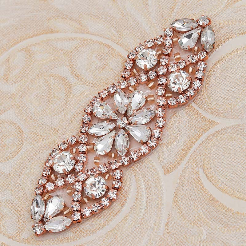 Crystal Rhinestone Appliques for Clothing & Footwear, Hot Fix Adhesive Crystal Patches, Water Diamond Embellishments for Bags, Hair Accessories & Jewelry Decoration - Image 6