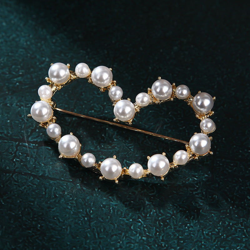 Korea style full pearl swan rhinestone flower brooch pin -women's fashion accessories - Image 34