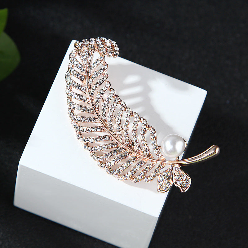 Korea style full pearl swan rhinestone flower brooch pin -women's fashion accessories - Image 38
