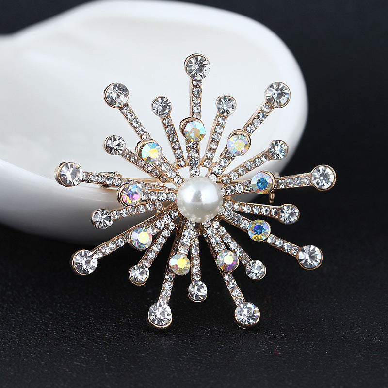 Korea style full pearl swan rhinestone flower brooch pin -women's fashion accessories - Image 41