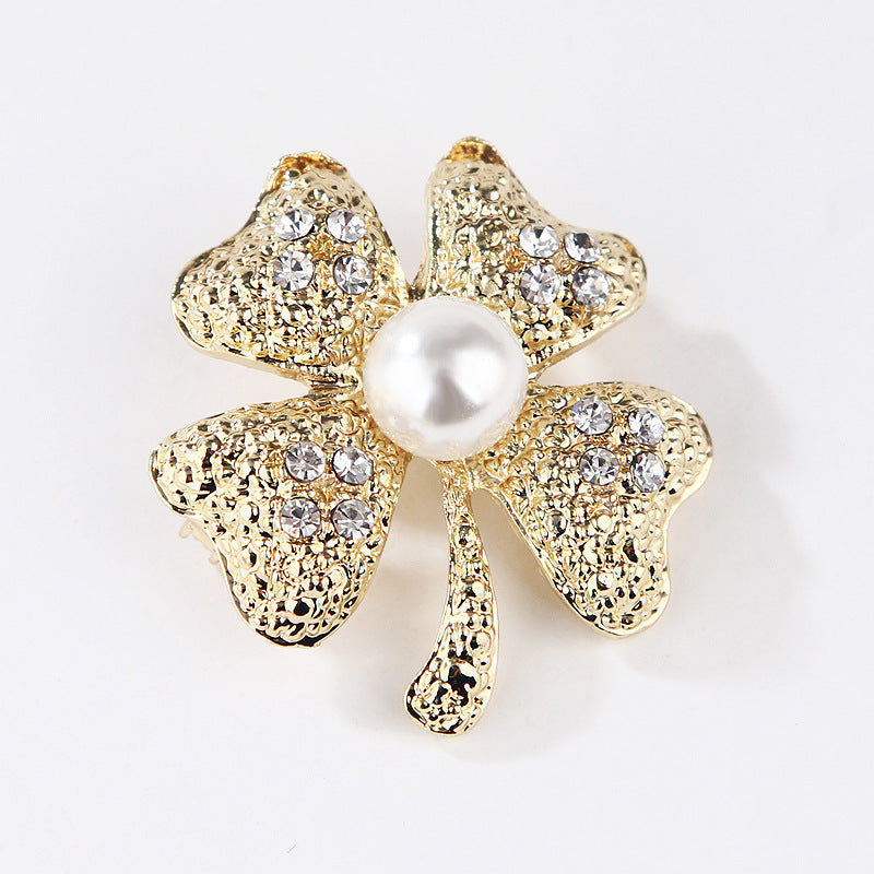 Korea style full pearl swan rhinestone flower brooch pin -women's fashion accessories - Image 42