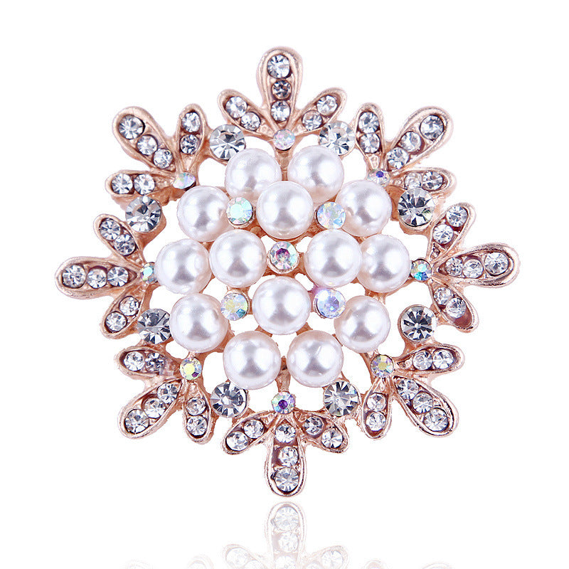 Korea style full pearl swan rhinestone flower brooch pin -women's fashion accessories - Image 17