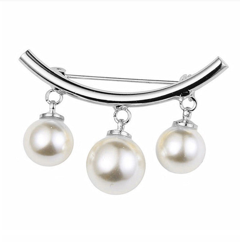 Korea style full pearl swan rhinestone flower brooch pin -women's fashion accessories - Image 32