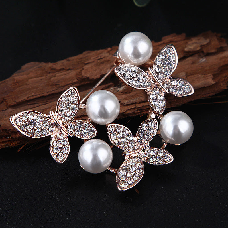 Korea style full pearl swan rhinestone flower brooch pin -women's fashion accessories - Image 39