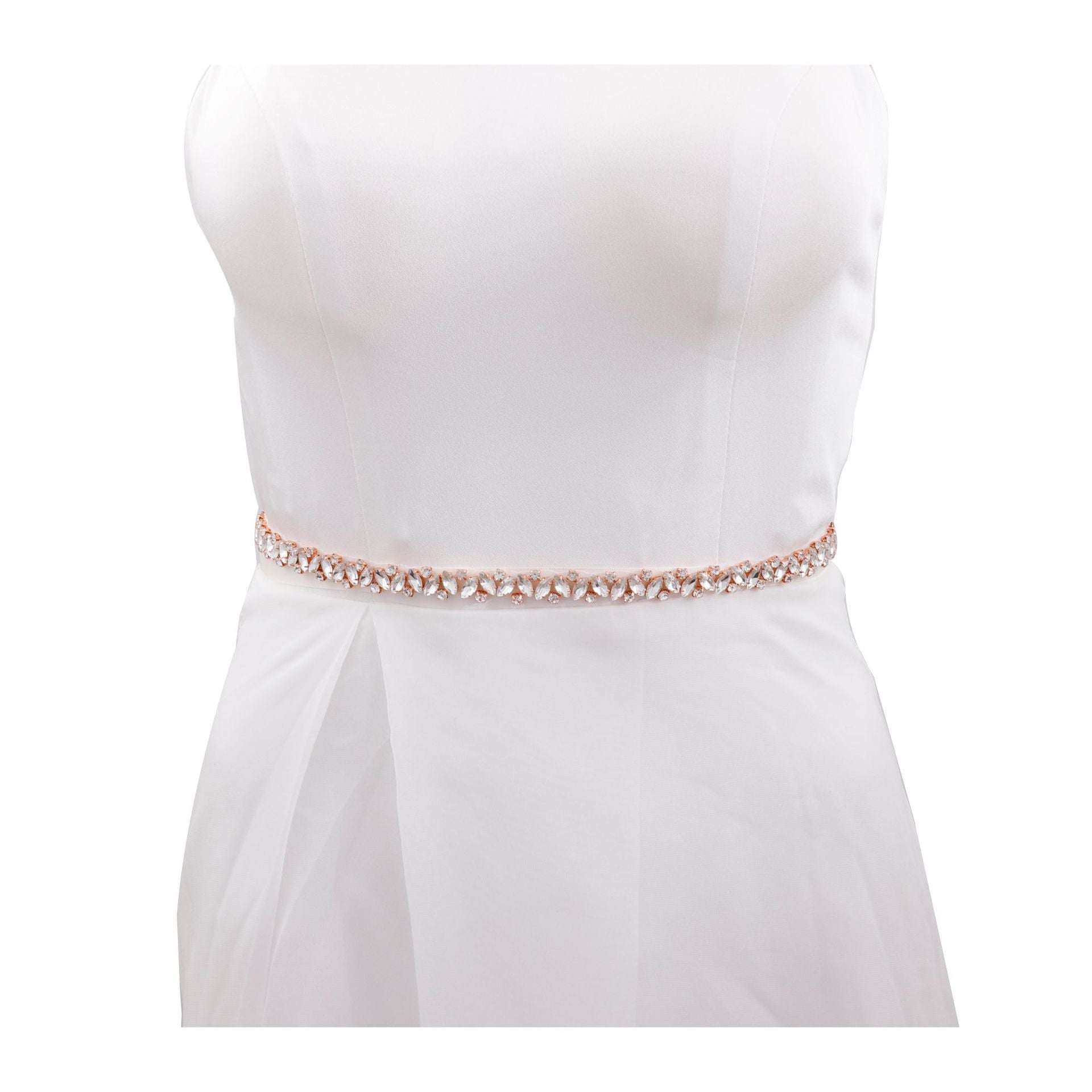 Elegant Rhinestone Waist Cincher 863, Sparkling Crystal Bridal Belt for Wedding Dress, Bride, Maid Photo Shoot Accessories - Image 5