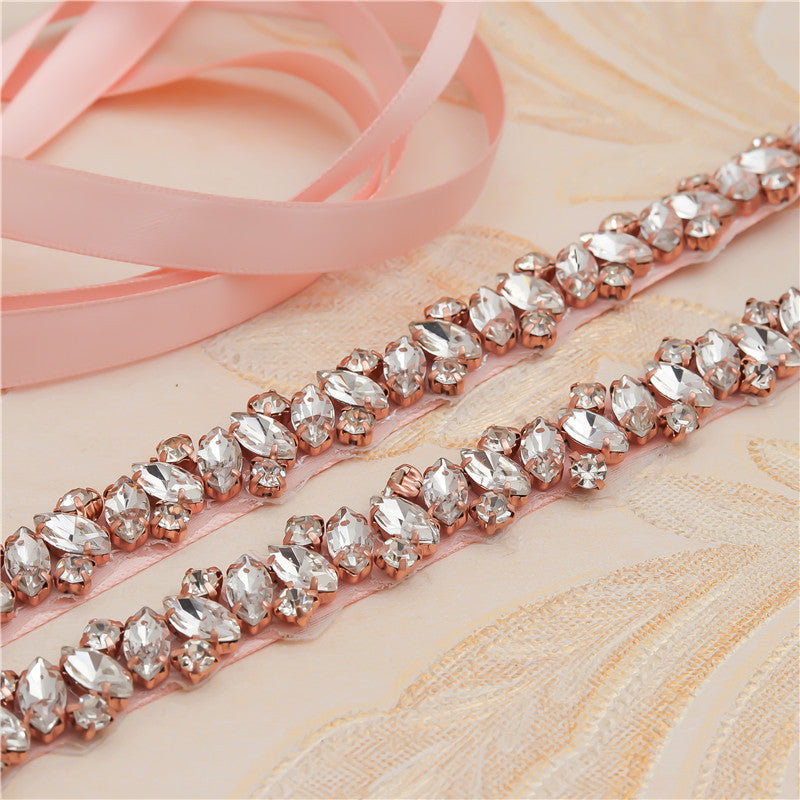 Elegant Rhinestone Waist Cincher 863, Sparkling Crystal Bridal Belt for Wedding Dress, Bride, Maid Photo Shoot Accessories - Image 4