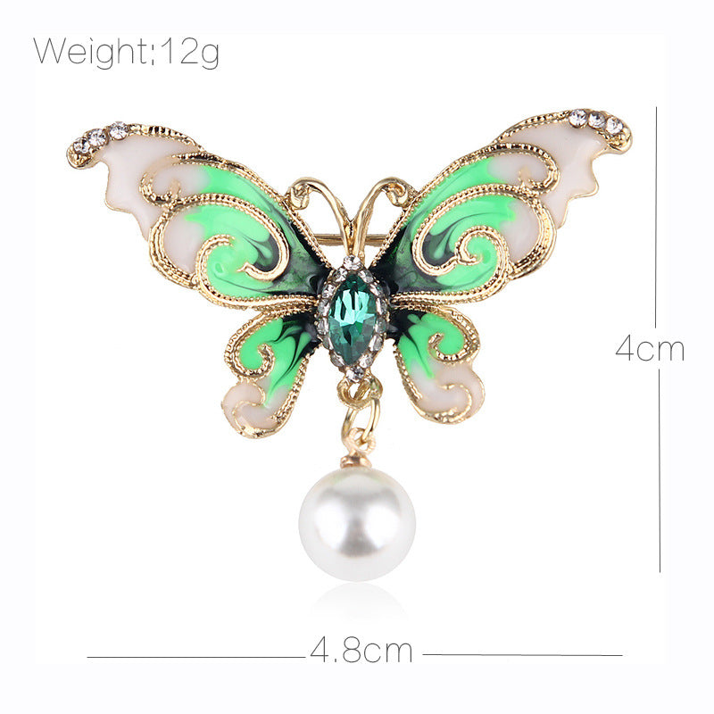 Korean Style Fashionable Cartoon Simple Enamel Alloy Cloud & Butterfly Brooch Pin for Women's Clothing Accessories - Image 4