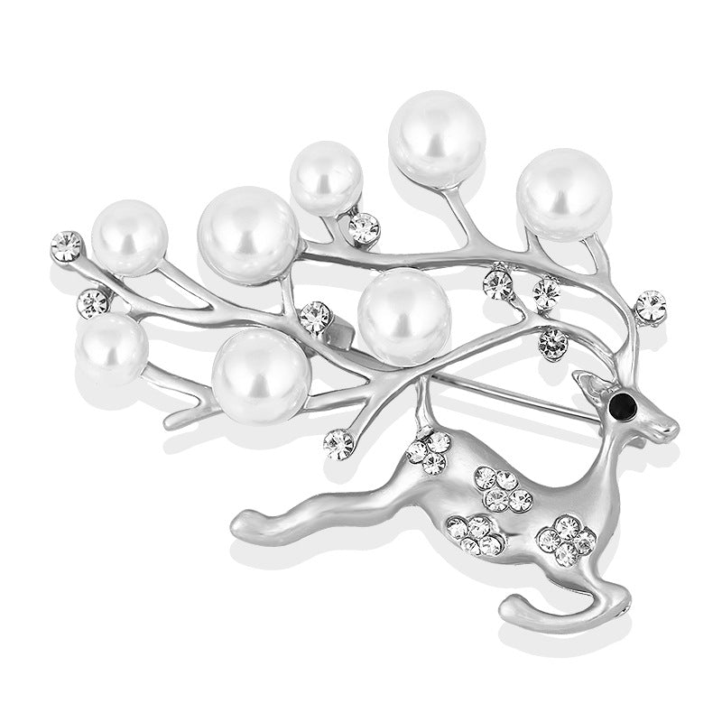 Korea style full pearl swan rhinestone flower brooch pin -women's fashion accessories - Image 47
