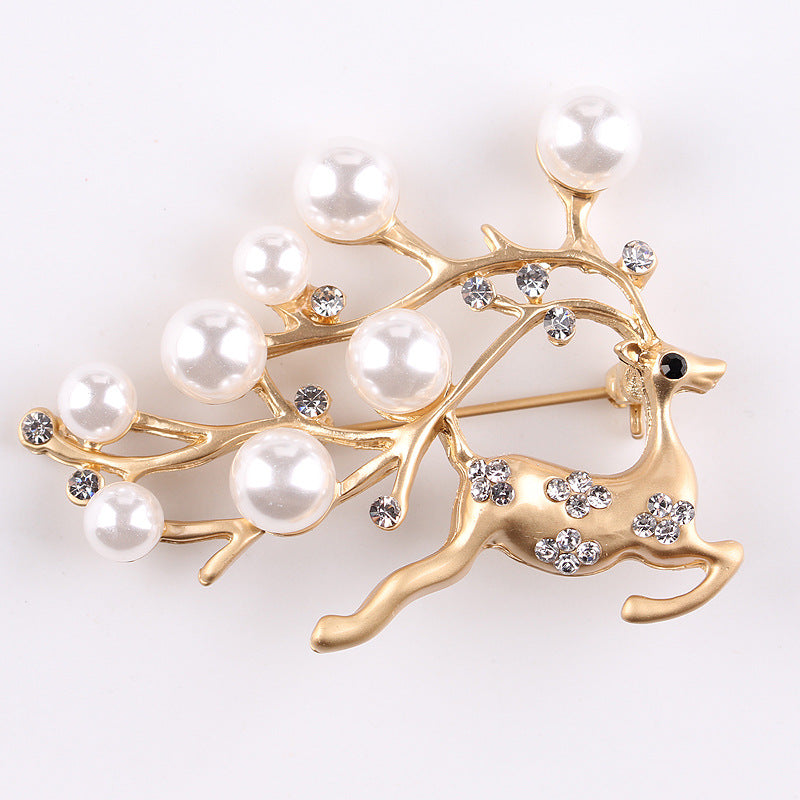 Korea style full pearl swan rhinestone flower brooch pin -women's fashion accessories - Image 46