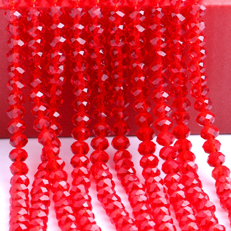 Glass Facetted Beads Lampwork Loose Round Glass Crystal Glass Rondelle Loose Beads - Image 19