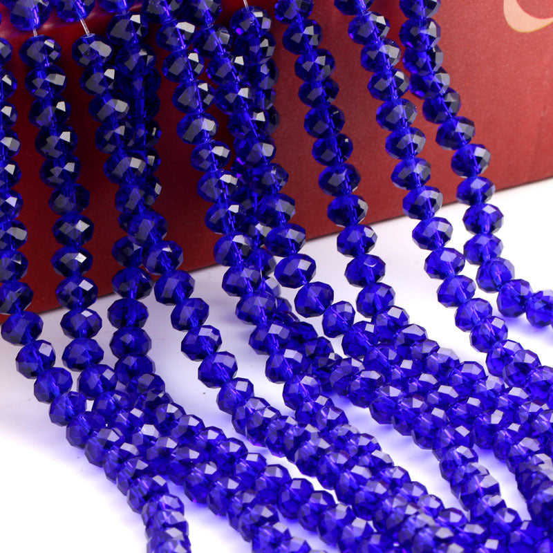 Glass Facetted Beads Lampwork Loose Round Glass Crystal Glass Rondelle Loose Beads - Image 20