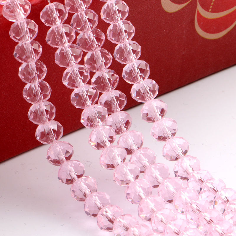 Glass Facetted Beads Lampwork Loose Round Glass Crystal Glass Rondelle Loose Beads - Image 22