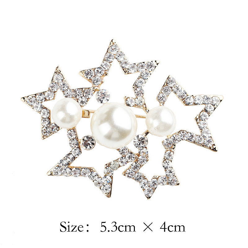 Korea style full pearl swan rhinestone flower brooch pin -women's fashion accessories - Image 54