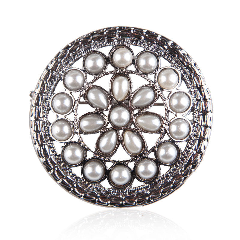 Korea style full pearl swan rhinestone flower brooch pin -women's fashion accessories - Image 55