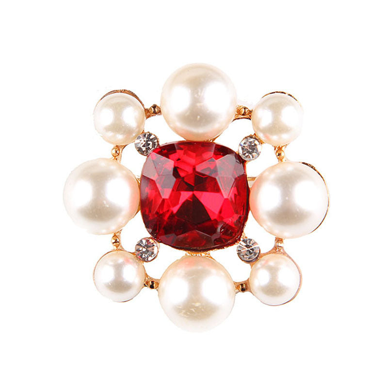 Korea style full pearl swan rhinestone flower brooch pin -women's fashion accessories - Image 56