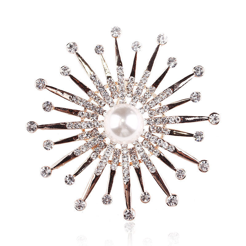 Korea style full pearl swan rhinestone flower brooch pin -women's fashion accessories - Image 44