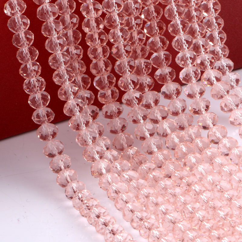 Faceted Lampwork Glass Rondelle Beads - Loose Round Crystal Glass Beads for Jewelry Making - Image 8