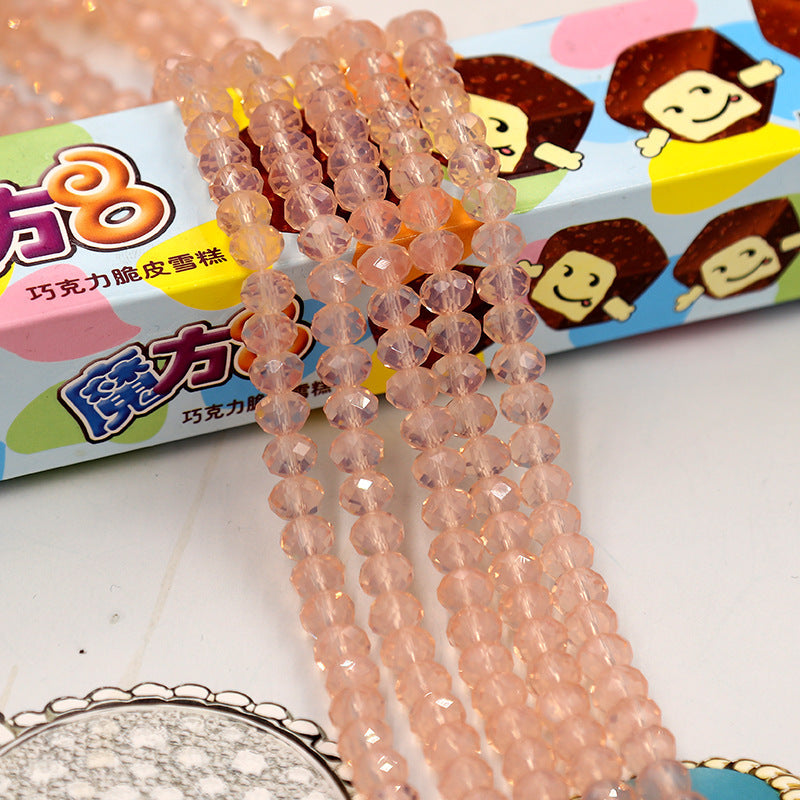 Faceted Lampwork Glass Rondelle Beads - Loose Round Crystal Glass Beads for Jewelry Making - Image 13