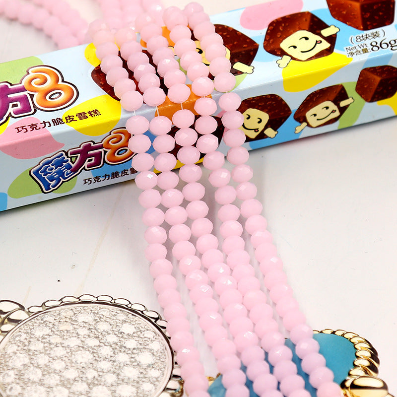 Faceted Lampwork Glass Rondelle Beads - Loose Round Crystal Glass Beads for Jewelry Making - Image 16