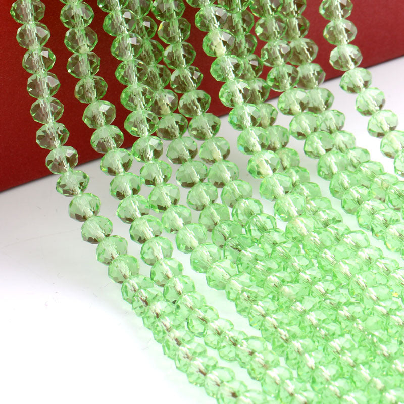 Glass Facetted Beads Lampwork Loose Round Glass Crystal Glass Rondelle Loose Beads - Image 5