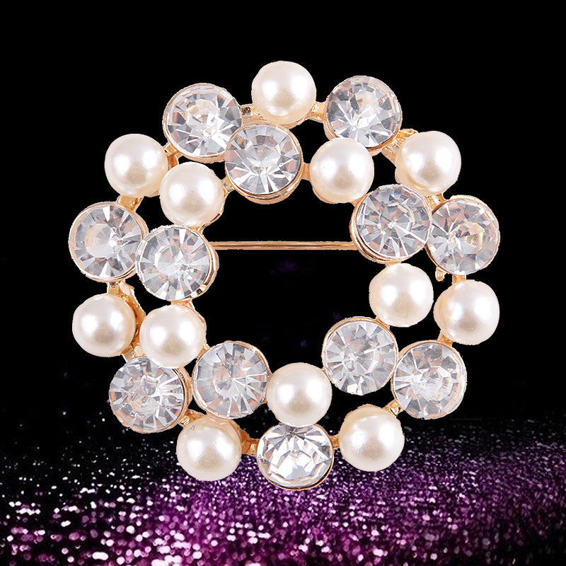 Korea style full pearl swan rhinestone flower brooch pin -women's fashion accessories - Image 18