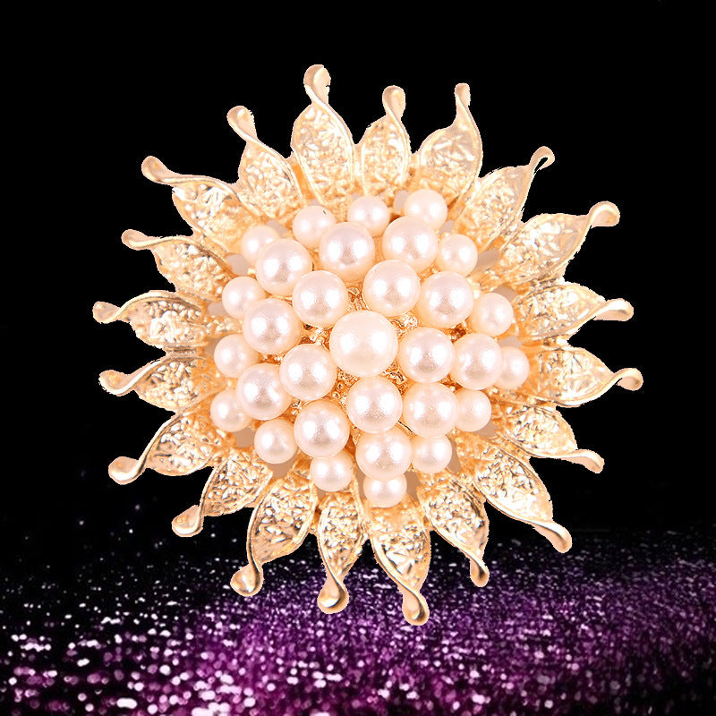 Korea style full pearl swan rhinestone flower brooch pin -women's fashion accessories - Image 14