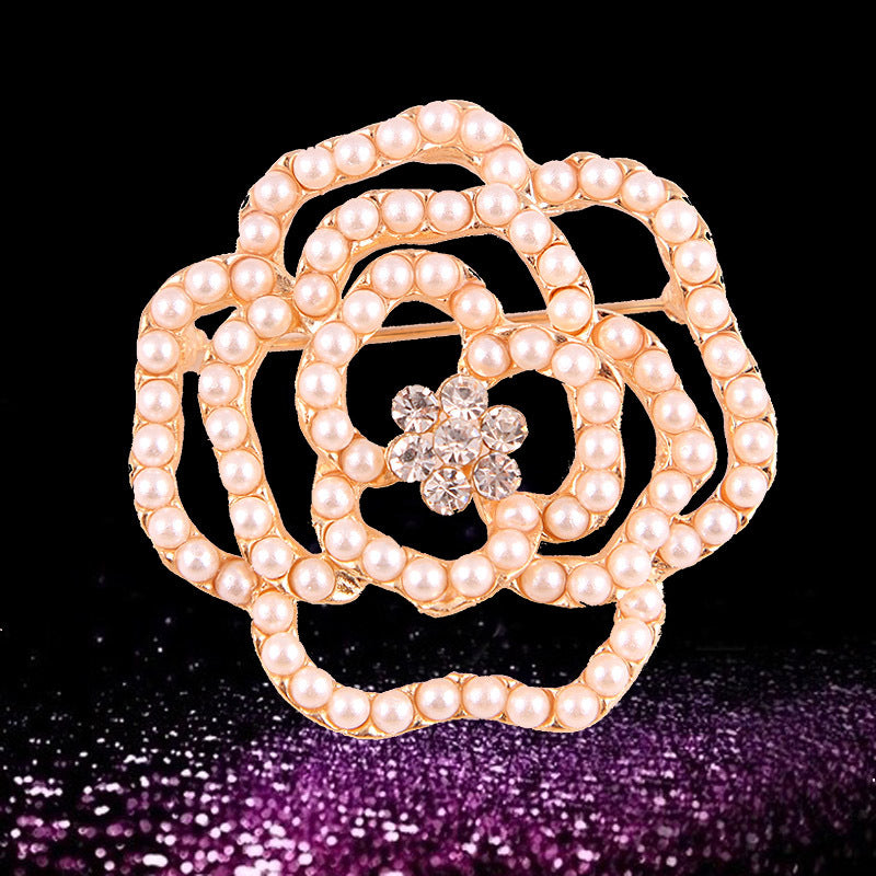 Korea style full pearl swan rhinestone flower brooch pin -women's fashion accessories - Image 15