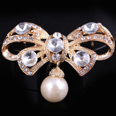 Korea style full pearl swan rhinestone flower brooch pin -women's fashion accessories - Image 23