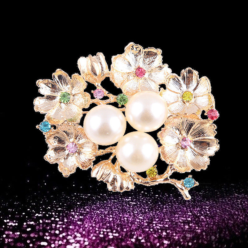 Korea style full pearl swan rhinestone flower brooch pin -women's fashion accessories - Image 11