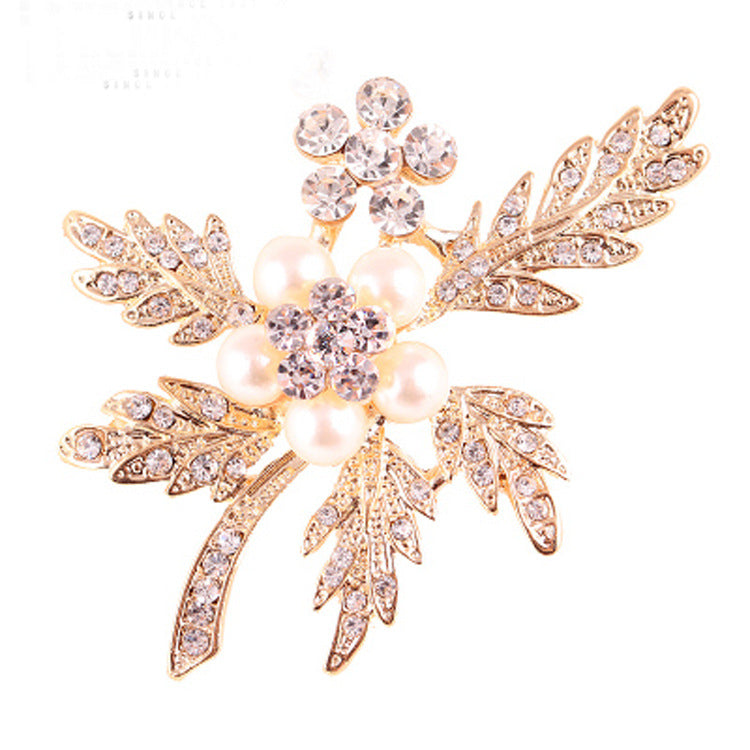 Korea style full pearl swan rhinestone flower brooch pin -women's fashion accessories - Image 26