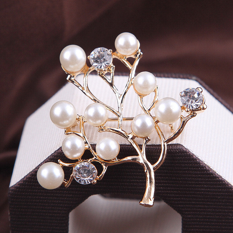 Korea style full pearl swan rhinestone flower brooch pin -women's fashion accessories - Image 28