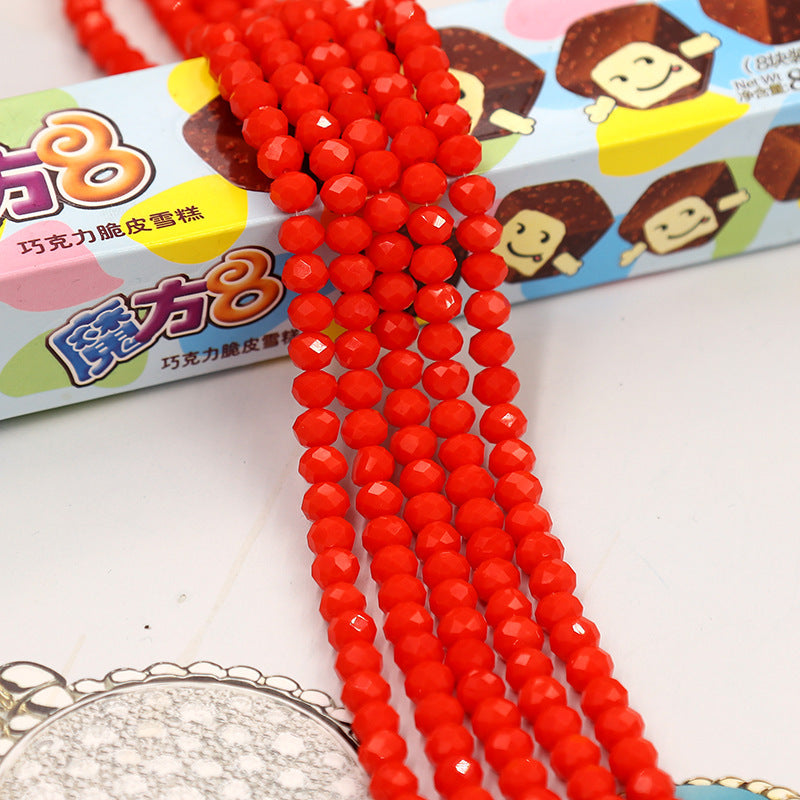 Faceted Lampwork Glass Rondelle Beads - Loose Round Crystal Glass Beads for Jewelry Making - Image 22