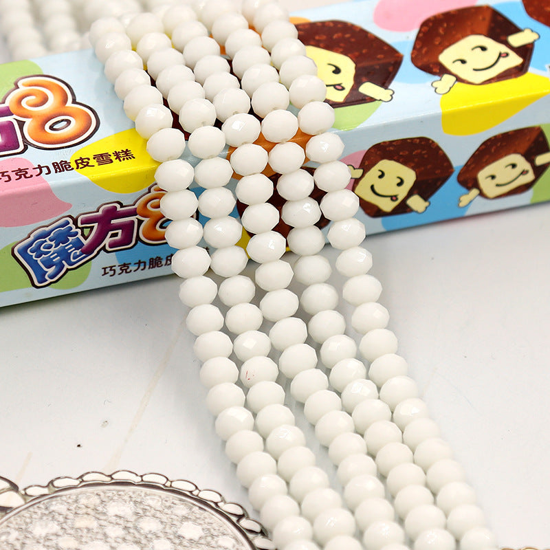 Faceted Lampwork Glass Rondelle Beads - Loose Round Crystal Glass Beads for Jewelry Making - Image 23