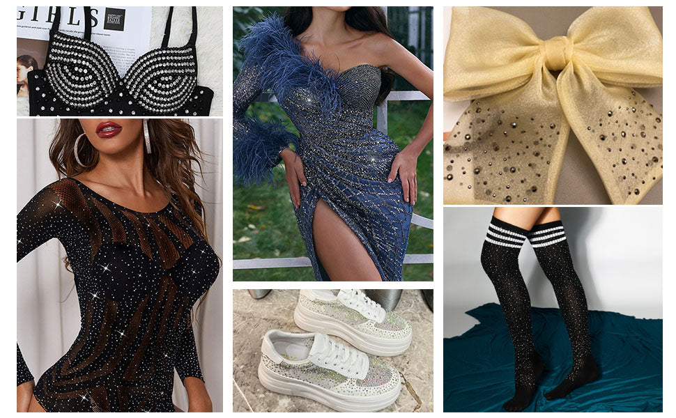Hotfix Rhinestones, Crystal Rhinestones for Crafts Clothes DIY Decoration- Amethyst - Image 5