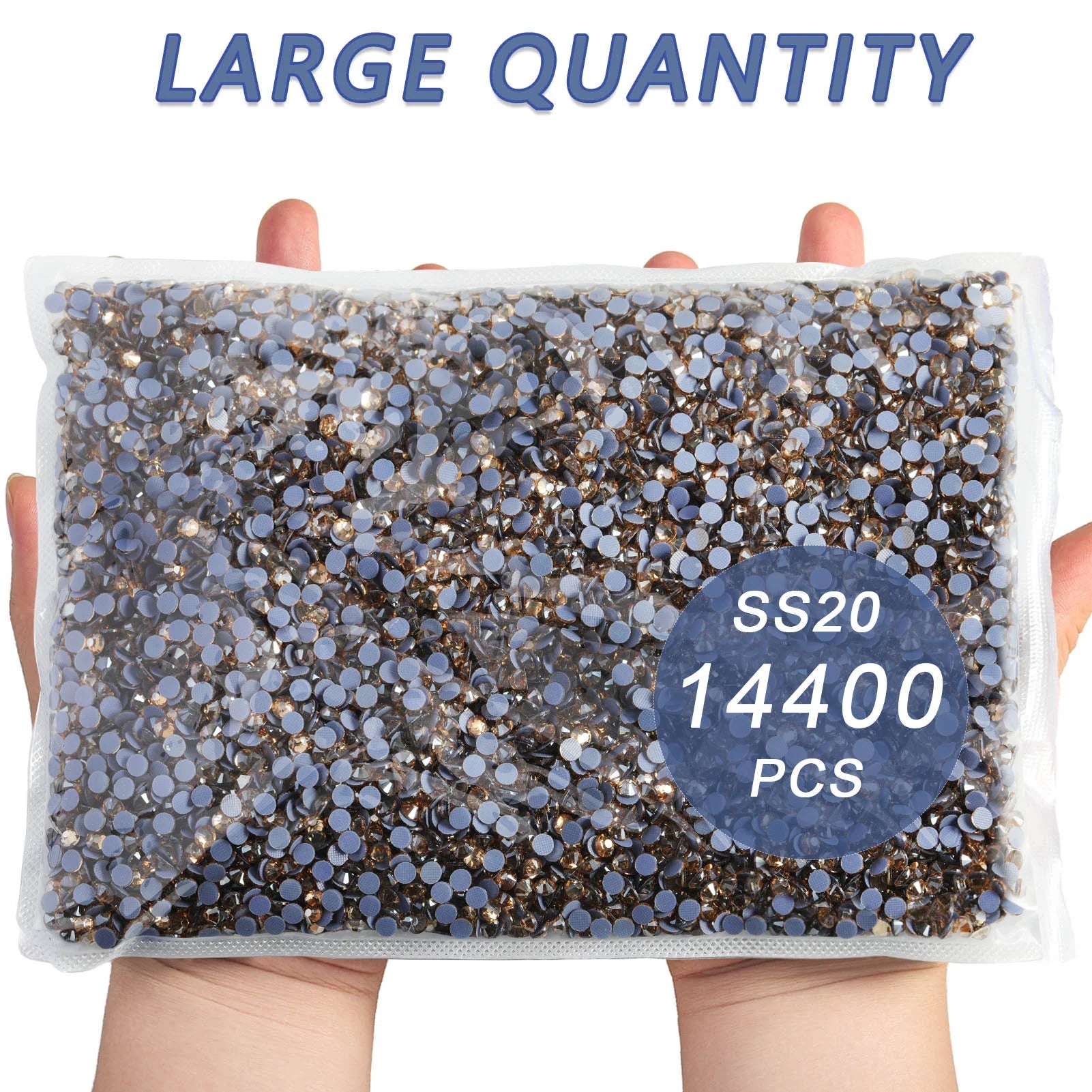 Hotfix Rhinestones Bulk, Hot Fix Rhinestones for Crafts Clothes DIY Decoration, Golden Shadow - Image 5