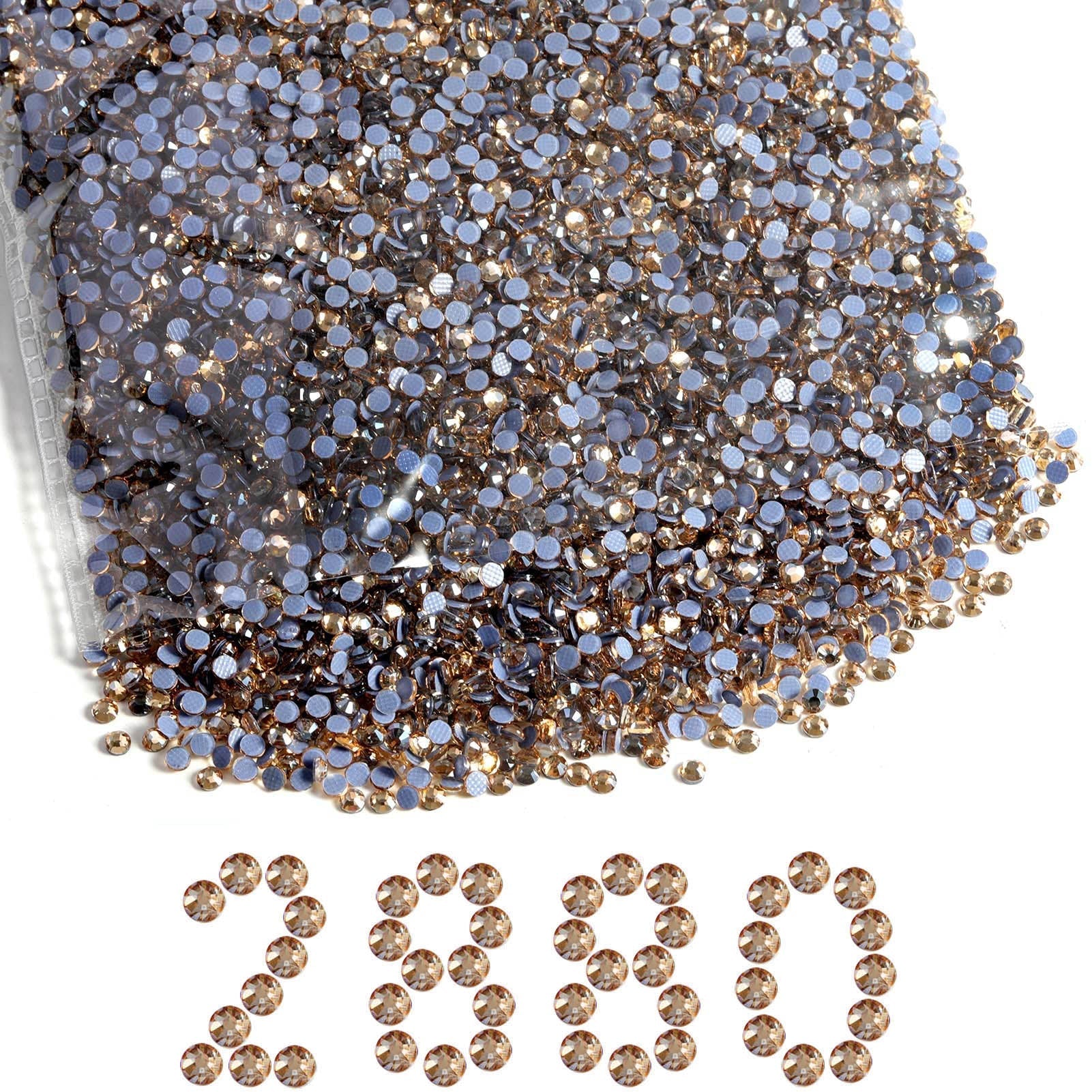 Hotfix Rhinestones Bulk, Hot Fix Rhinestones for Crafts Clothes DIY Decoration, Golden Shadow - Image 6
