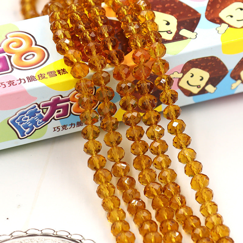 Glass Facetted Beads Lampwork Loose Round Glass Crystal Glass Rondelle Loose Beads - Image 11
